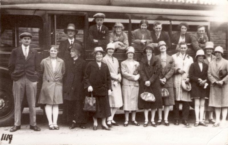 ong Preston Wesleyan Chapel Choir Outing c1930.jpg - Long Preston Wesleyan ( Methodist ) Chapel Choir Outing c 1930
